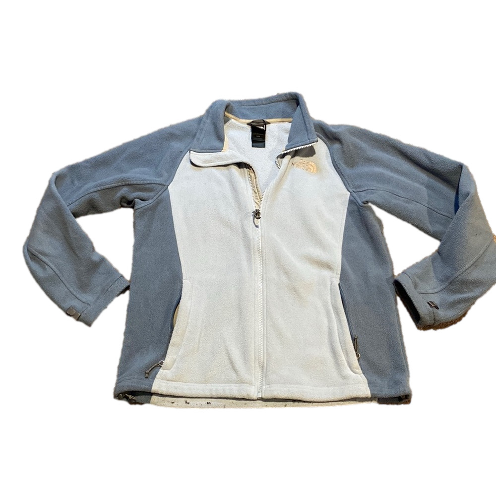 The North Face Blue Full Zip Fleece Jacket Outdoor SIZE M